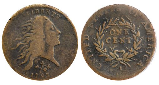 Lot 1006 - 1793 Strawberry Leaf Cent