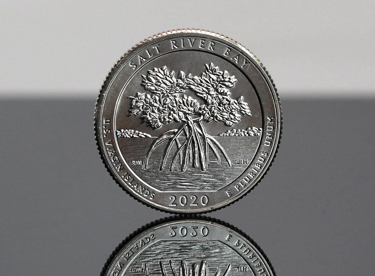VI Quarter Single Coin Quarter Uncirculated US Mint 2020 W Salt River Bay National Historical Park 
