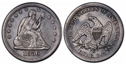 SSCA 1856 S over s PCGS XF45