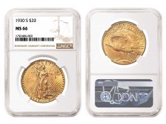 1930-S Saint-Gaudens graded NGC MS 66