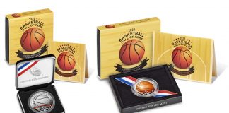 2020 Colorized Basketball Commemorative Coins Launch 2020 Colorized Basketball Hall of Fame Commemorative Coin