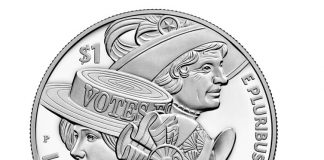 2020 Women’s Suffrage Centennial Silver Dollars Launch 2020-P Proof Women's Suffrage Centennial Silver Dollar - Obverse