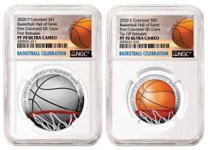 NGC Offers Unique Certification Options for 2020 Colorized Basketball Coins