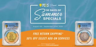PCGS Announces 50 Days of Summer Specials PCGS 50 Days of Summer Specials Graphic