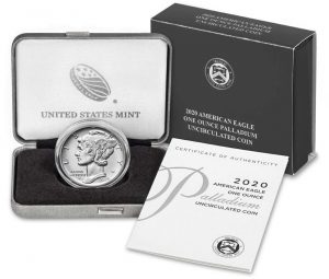 2020-W $25 Uncirculated American Palladium Eagle Release