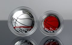 Photo of 2020 Colorized Basketball Commemorative Coins