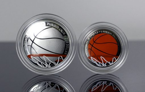 Photo of 2020 Colorized Basketball Commemorative Coins,a