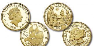 U.S. and Royal Mints Announce 2020 Mayflower Anniversary Sets US and UK 400th Anniversary of the Mayflower Voyage Gold Coins