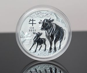 2021 Australian Year of the Ox 1oz Silver Bullion Coin