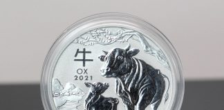Perth Mint Gold Bullion Sales Slow in October 2021 Australian Year of the Ox 1oz Silver Bullion Coin