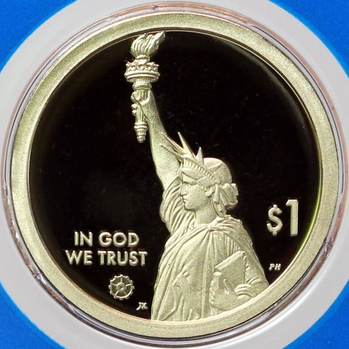 CoinNews Photo 2020-S Proof Massachusetts American Innovation Dollar - Obverse Side