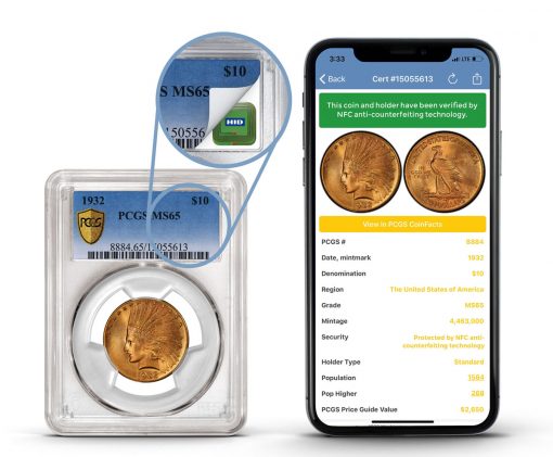 PCGS NFC and smartphone