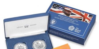 U.S. and Royal Mints 2020 Mayflower 400th Anniversary Products Launch 400th Anniversary of the Mayflower Voyage Silver Proof Coin and Medal Set