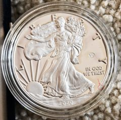 DSC_2227 2020 V75 West Point Silver Proof – Obverse Showing Blue Fiber 1 @65%