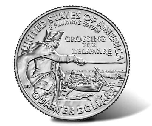 2021 General George Washington Crossing the Delaware Quarter - reverse