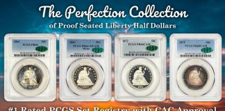 Top Collection of Seated Liberty Proof Half Dollars Tops $400,000 in DLRC Auction DLRC Perfection Collection Banner