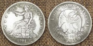 ACEF Warns Feds About Online “Coin” Seller Fake 1791-CC Trade dollar