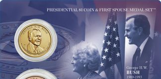 George H.W. and Barbara Bush Presidential $1 Coin & First Spouse Medal Set Released George H.W. and Barbara Bush Presidential $1 Coin and First Spouse Medal Set