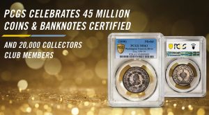 PCGS 45 Million 20k Collectors Club Banner