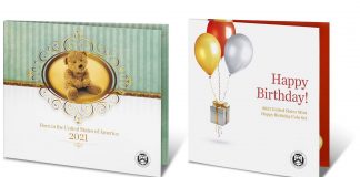 US Mint 2021 Gift Sets for Newborns and Birthdays 2021 Birth Set and 2021 Happy Birthday Coin Set