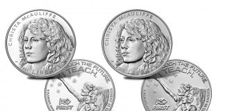 2021 Christa McAuliffe Silver Dollars Released 2021 Christa McAuliffe Silver Dollars