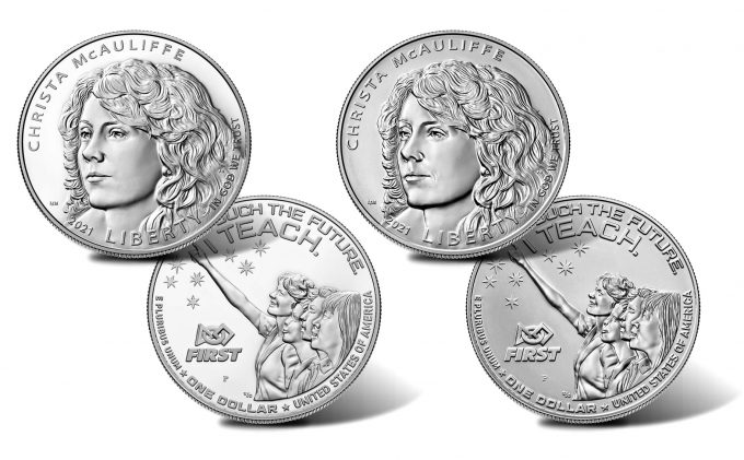 2021 Christa McAuliffe Silver Dollars