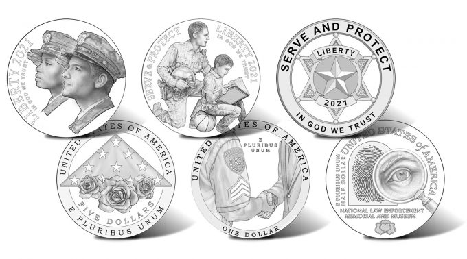 2021 National Law Enforcement Memorial and Museum Commemorative Coin Designs