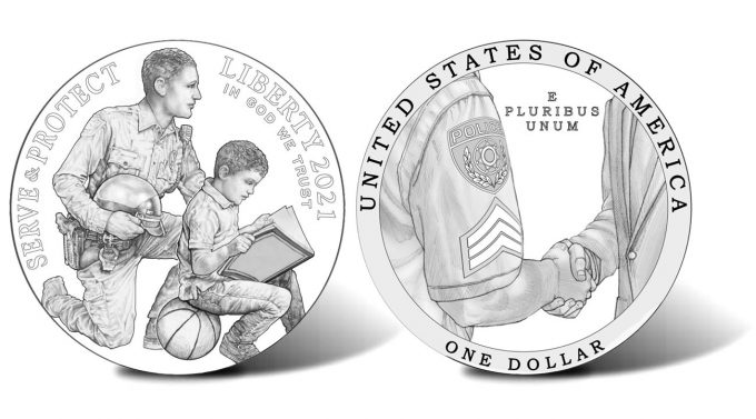 2021 National Law Enforcement Memorial and Museum Commemorative Silver Dollar Designs