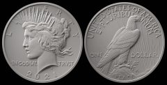 2021 Peace Silver Dollar Designs