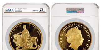 NGC-Certified English Gold Penny Brings $720,000 in Heritage Sale Elizabeth II gold Proof "Una and the Lion" 2000 Pounds (2 Kilos) 2019 PR69 Ultra Cameo NGC