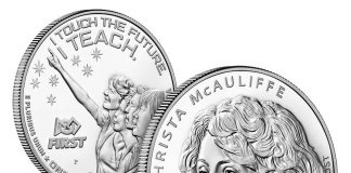 U.S. Mint Pre-Order System for 2021 Commemorative Coins Mint image 2021 Christa McAuliffe Proof Silver Dollar