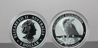 Perth Mint Silver Bullion Sales Surge in First Half of 2021 Two 2021 Australian Kookaburra 1oz Silver Bullion Coins - Obverse and Reverse