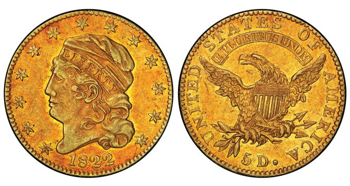 1822 half eagle