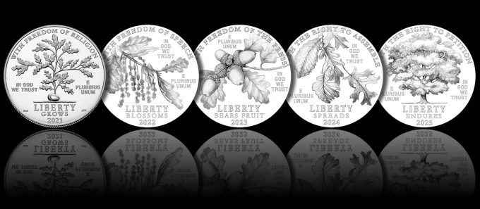 2021-2025 First Amendment US Constitution Proof American Platinum Eagle Designs