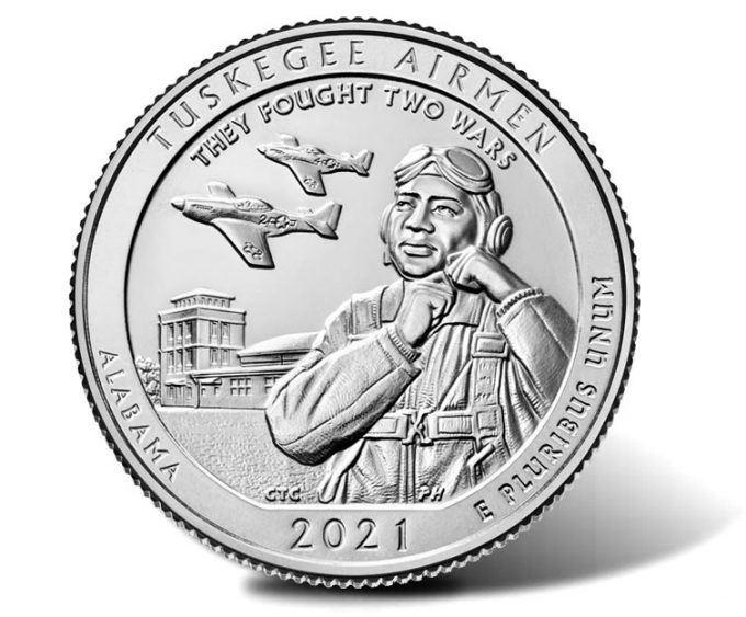 2021 Tuskegee Airmen National Historic Site quarter - reverse