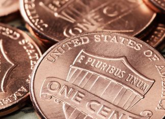 U.S. Mint Coin Production Drops in November as Penny Striking Ends Lincoln cents - reverses shown
