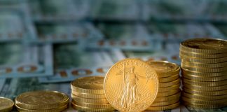 Gold Declines Tues., Feb 16; Platinum Sets Another 6-Year High Stacked gold eagles, flat 100s Feb 16,2021