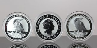 Perth Mint of Australia Gold and Silver 2021 Bullion Sales Score Records Three 2021 Australian Kookaburra 1oz Silver Bullion Coins - Reverse, Obverse and Reverse
