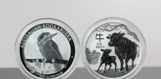 Perth Mint Gold Bullion Sales Notch Record in February 2021 Australian Kookaburra and Year of the Ox 1oz Silver Bullion Coins