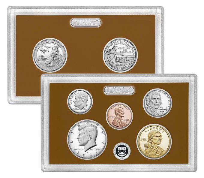 US Mint image of lenses for 2021 Proof Set