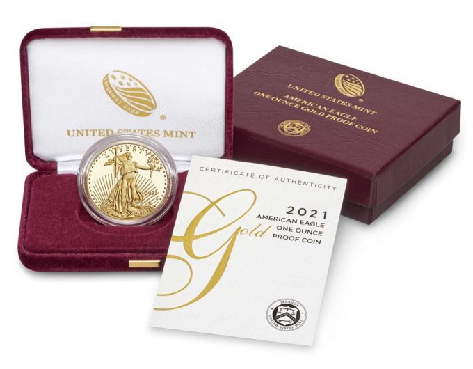 US Mint product images Classic 2021-W $50 Proof American Gold Eagle