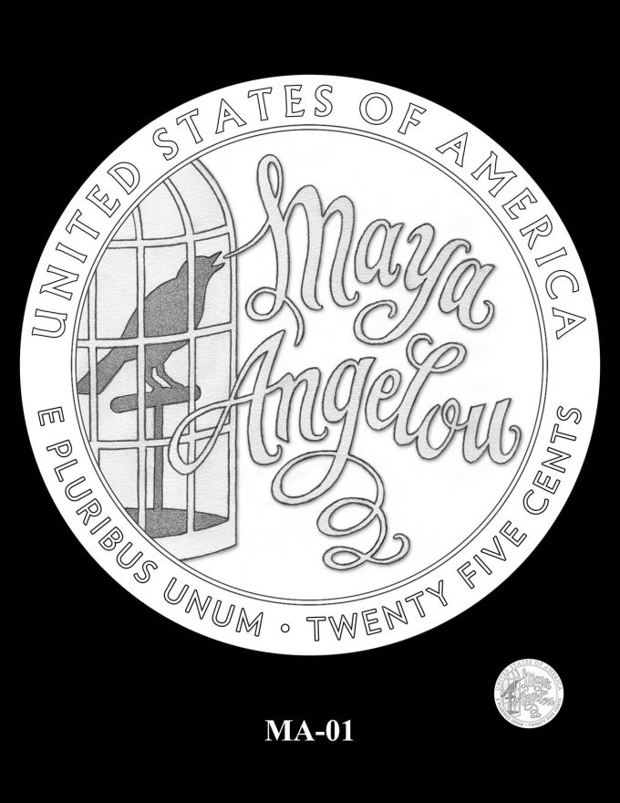 2022 Maya Angelou Quarter Candidate Design MA-01