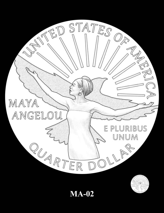 2022 Maya Angelou Quarter Candidate Design MA-02