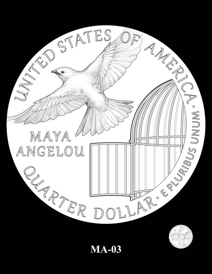 2022 Maya Angelou Quarter Candidate Design MA-03