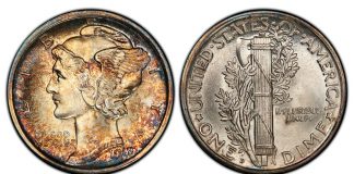 PCGS Launches 2021 PCGS Set Registry Awards for Toned Coins Toned 1918-D dime