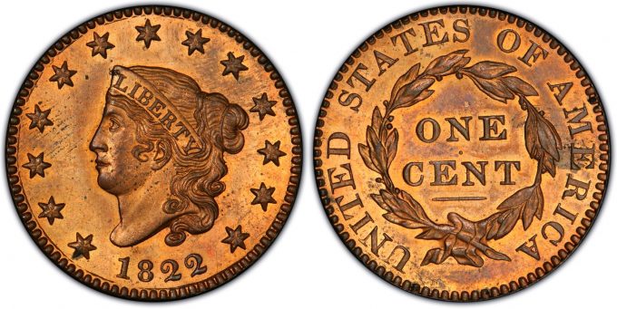 1822 Proof Large Cent