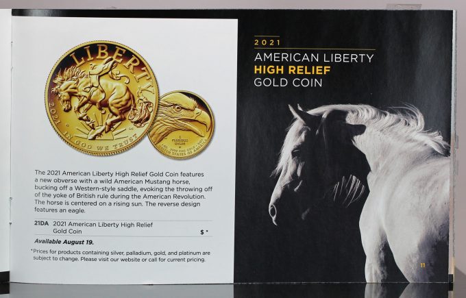 2021 American Liberty Gold Coin-brochure page