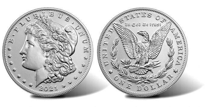 2021 Morgan Silver Dollar with CC Privy Mark