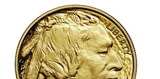 US Mint Sales: 2021 Gold Buffalo and Kennedy Halves Debut 2021-W $50 Proof American Buffalo Gold Coin-Obverse