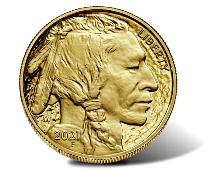 2021-W $50 Proof American Buffalo Gold Coin-Obverse